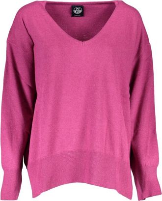 North Sails Truien & Vesten, Dames, Paars, S, Paarse longsleeve top