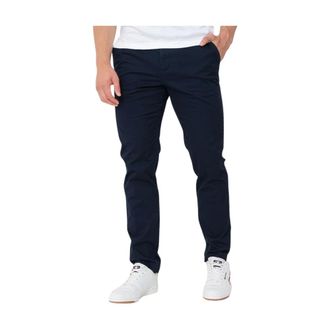 Tommy Hilfiger Broeken, Heren, Blauw, W38, Katoen, Harlem Tapered Leg Twill Chinos