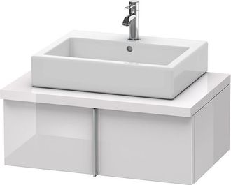 Duravit Duravit Vero Vanity Unit Para Consola, 6551, 1 Alargadera, 800 Mm, Color (frente/cuerpo): Laca Blanca Lila Alto Brillo - Ve655102727