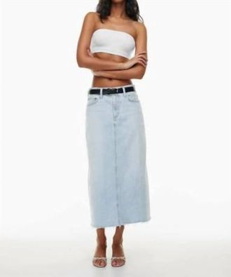 A Gold E Della Skirt In Blue