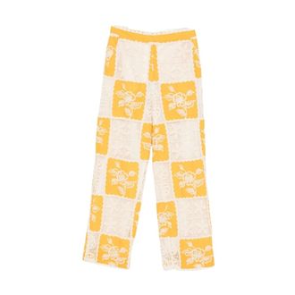 Farm Rio Wide Trousers - female - FARM Rio - Wide Trousers - Multicolor - M - Trousers