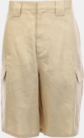 Off-white Herenhort in beige, gebroken wit linnen