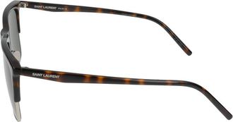 Saint Laurent Mens Sl Sunglasses Havana Injected