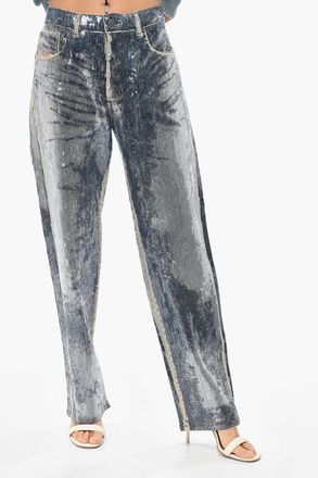 Diesel Sequin Pants Loose Fit D-ARK-S5 Diesel
