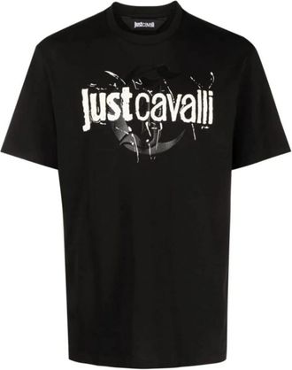 Just Cavalli T-shirts en Polos - Heren - T-shirts - Zwart - M - Tops