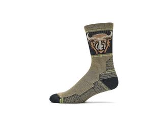 Smartwool Hike Light Cushion Bison Crew Socks Mens Crew Cut Socks Shoes Winter Moss : XL (Mens Shoe 12-14.5), Merino/Mesh/Nylon
