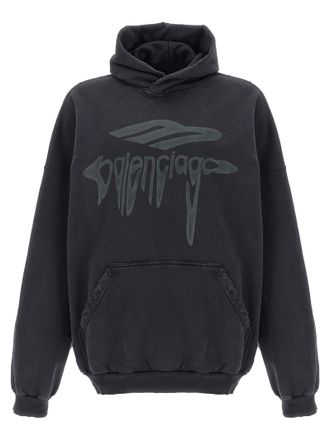 Balenciaga Womens 3B Liquefied Hoodie
