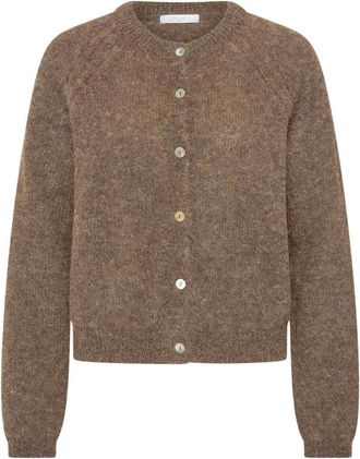 By-Bar Amsterdam Falon Cardigan - Dames - Truien - Bruin - Maat: M Poliester