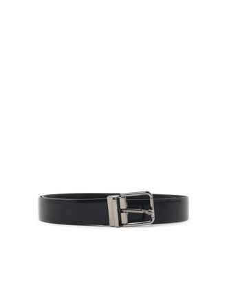 Dolce & Gabbana zwarte leren riem