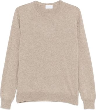 Malo Bruine Sweater Collectie - Heren - Ronde hals truien - Bruin - L - Truien & Vesten