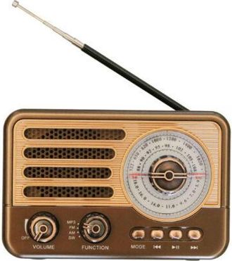 OEM Radio Port&aacute;til Am/fm, Altavoz Bluetooth, Radio Retro, Bater&iacute;a Recargable, Apta Para Uso En Interiores Y Exteriores, Regalo Para Padres