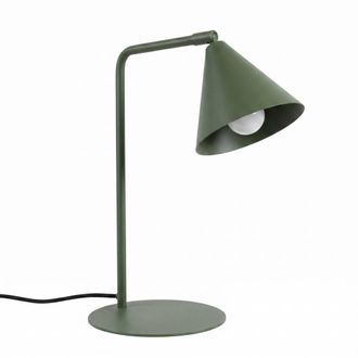 Sollux Lighting L&aacute;mpara de escritorio verde oliva acero alt. 35 cm
