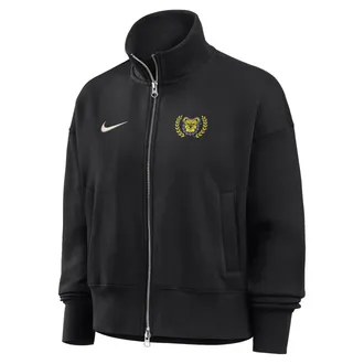 Nike Womens College (North Carolina A&T University) Nike Womens Phoenix Fleece Track Jacket in Black | ZW052NNCAT26-BLK