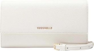Coccinelle Metallic Soft Wallet - Dames - Schoudertassen - Wit - ONE Size - Leer - Tassen