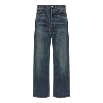 Visvim Social Sculpture 01 - Heren - Jeans - Blauw - Maat: W32 Katoen
