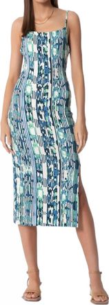 Tart Collections Jayci Dress In Ocean Ikat