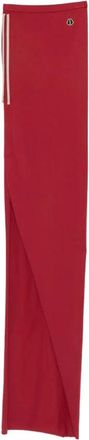 Moncler Gebreide Verstelbare Rok - Dames - Maxi Rokken - Rood - S - Katoen - Rokken