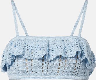 Anna Kosturova Crochet cotton bra top