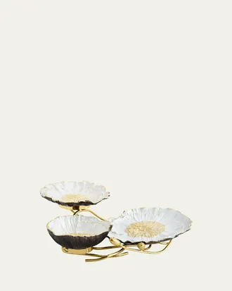 Michael Aram Anemone 3-Tier Server