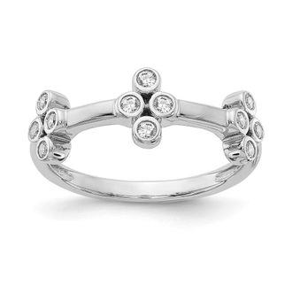 Diamond2Deal 14k Gold Lab Grown Diamond Wedding Band Ring 1/5Ct Clarity- VS Color- D-E