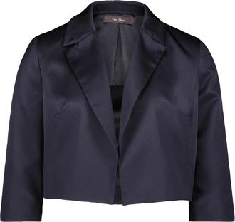 Vera Mont Jassen, Dames, Blauw, M, Stijlvolle Blazer Jas Zonder Sluiting