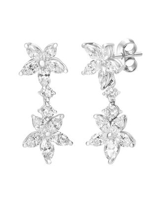 House of Brilliance Haus Of Brilliance 18K 6.08 Ct. Tw. Diamond Dangle Earrings