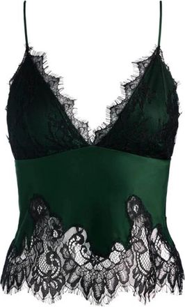 Alice & Olivia Claudia Pizzo Slip Top - Dames - Tops zonder mouwen - Groen - S - Tops