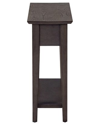 Leick Home Teegan Narrow 1-Drawer Side Table with Shelf