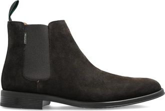 Paul Smith Suède chelsea laarzen met elastisch vlak - Bruin