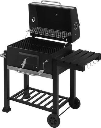 Woltu Woltu Griglia A Carbone Portatile Con Ruote Barbecue Bbq Carbonella Grill Grande