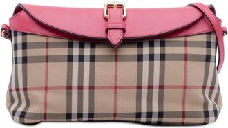 Burberry Pre-owned Burberry Haymarket Check Canvas Leah Crossbody C8790YOLULPA92DJ