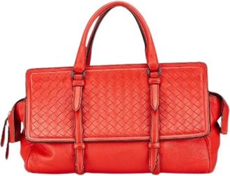 Bottega Veneta Pre-owned Handbags, female, Red, Size: ONE SIZE Pre-owned Leather handbags