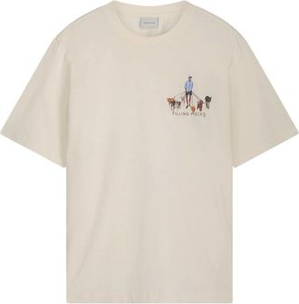 Filling Pieces Tops, Heren, Beige, XL, T-shirt Dog Walker