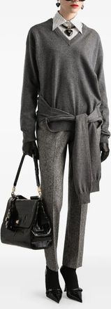 Dolce & Gabbana Womens Grey Cashmere Sweater - Size EU 40 (Womens)