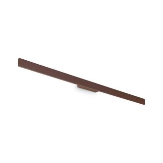 Netlighting Linea Outdoor Flush Wall Lamp Coffee 2600Lm 3000K IP54 in Brown