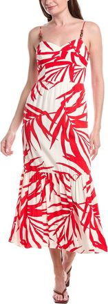 Adrianna Papell Tiered Midi Dress