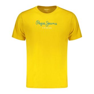 Pepe Jeans London T-Shirts, male, Yellow, Size: 2XL Short-Sleeve T-Shirt