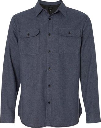 Burnside Solid Long Sleeve Flannel Shirt