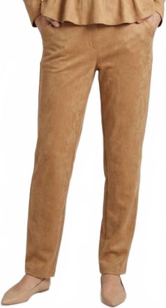 Mustard Seed Harlow Suede Pants In Beige