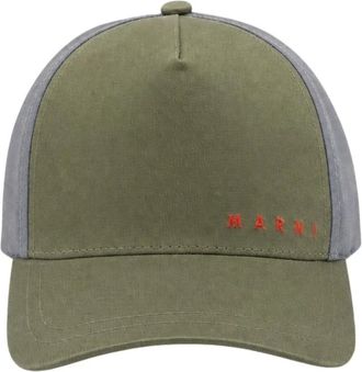 Marni Logo Cap - - Accessories - unisex - Verde - L