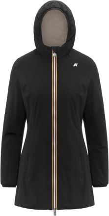 K-Way Denise St Warm Reversible Jacket - Dames - Parka Jassen - Zwart - 2XL - Polyester - Jassen