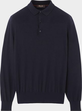 Loro Piana Mens Gift Of Kings Wool Polo Sweater