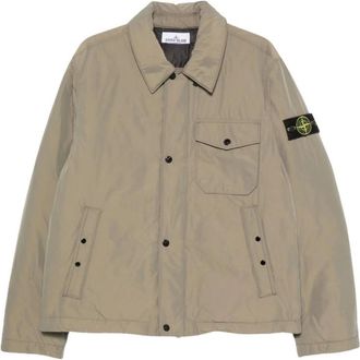 Stone Island Buitenlaag - Heren - Zomerjassen - Beige - L - Jassen