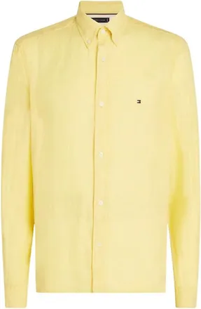 Tommy Hilfiger Hombre, Camisas, Amarillo, Talla: XL