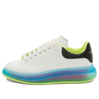 Alexander McQueen Oversized Sneaker Transparent Sole - White Iridescent 662657WIBN39769