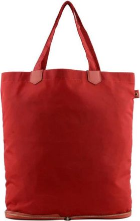 Pourchet Travel Petit Tote - Dames - Shoppers - Rood - ONE Size - Leer - Tassen
