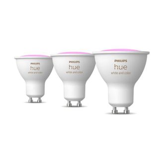 Philips Lampadine led smart colorata hue attacco gu10 3x4.2w 2000-6500k 3pz - 22987700