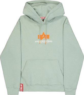 Alpha Industries Hoodie ALPHA INDUSTRIES Basic Hoodie BL Rubber, Herren, Gr. 3XL, gr&uuml;n (dusty gr&uuml;n), Obermaterial: 80% Baumwolle, 20% Polyester, regular fit, Sweatshir