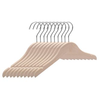 OEM Perchas De Madera Para Ni&ntilde;os (paquete De 10) Perchas De Madera Lisas Y Duraderas Para Beb&eacute;s Y Padres - 31,75 Cm - Ahorran Espacio, Ganchos De 360&deg;