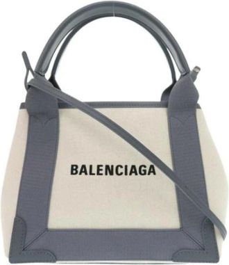 Balenciaga Pre-owned Handbags, female, Beige, Size: ONE SIZE Pre-owned Canvas handbags